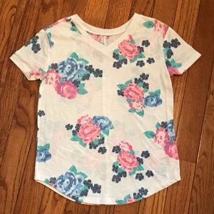 JUSTICE Girl’s Size 6 Floral Print Top